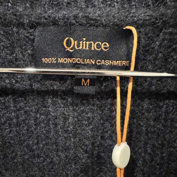 Quince 100% Mongolian Cashmere Shawl Collar Mens size Medium Cardigan Sweater - Picture 12 of 14